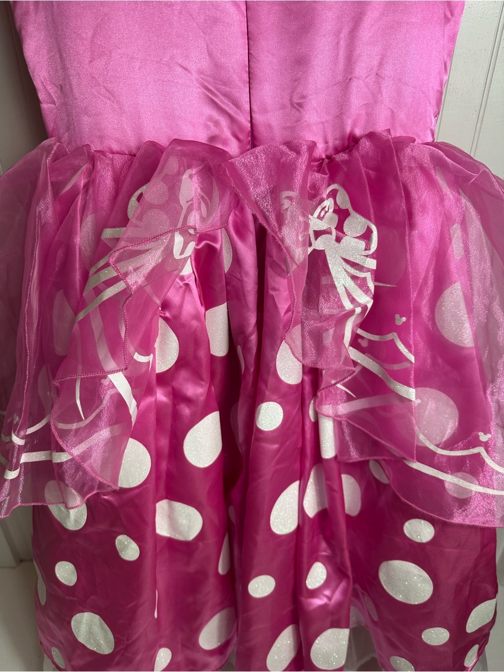 Disney Pink Minnie Mouse Polka Dot Dress with Ears - Picture 8 of 16